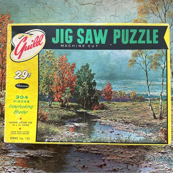 Vintage Guild Jigsaw Puzzle Machine Cut 304 Pieces .29 Cent Version Late Summer - Picture 7 of 11